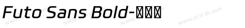 Futo Sans Bold字体转换